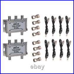 8-Way Splitter System for Sirius and XM Radio Receivers