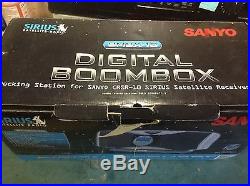 ACTIVATED CRSR-10 Sirius Satellite Radio + Sanyo boombox docking station BMBX-10