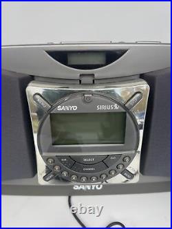 ACTIVATED SANYO CRSR-10 Receiver And BMBX-10 Boombox Sirius Xm WithAntenna