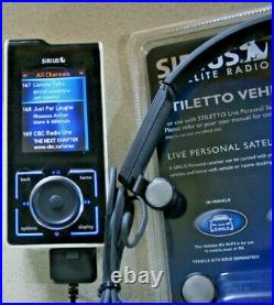 Activated Sirius Stiletto SL100 SL 100 RadioWith COMPLETE VEHICLE KIT & HEADSET