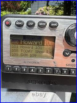 Active Audiovox Sirius satellite radio with Howard and possible lifetime SIRPNP1