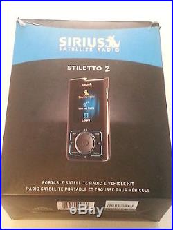 BRAND NEW Sirius XM Stiletto 2 Portable Satellite Radio with Vehicle Kit SL2TK1C