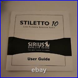 BUNDLE Sirius Stiletto Personal Satellite Radio Receiver SL10 WITH EXTRAS