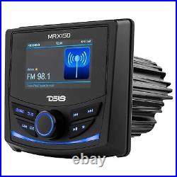 DS18 3 IPS Display Marine Bluetooth Radio 2 Band EQ USB/AUX/AM/FM/BT MRX150