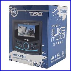 DS18 3 IPS Display Marine Bluetooth Radio 2 Band EQ USB/AUX/AM/FM/BT MRX150