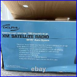 Delphi SA10001 SKYFi Sirius XM Satellite Radio Boombox, Receiver, Car Cradle Kit