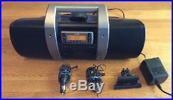 EUC Sirius Sportster SV3 & SUBX1 Boombox with Lifetime Subscription & Car Kit