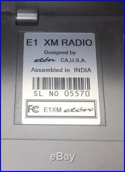 Eton E1 XM-Ready For XM Home Satellite Radio Receiver AM/FM/SWithXM Short Wave