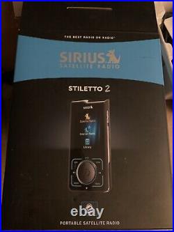 Euc ACTIVATED Sirius Stiletto 2 SL2PK1 Portable Satellite Radio Kit XM