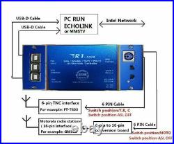 For Echolink & Zello YY Voice Interface Board Controller USB Sound Card Finished