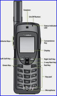 Iridium 9555 Satellite Phone EXCELLENT w Accessory / Hard Case Bundle