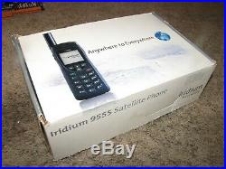 Iridium 9555 Satellite Phone irid0015l in Box