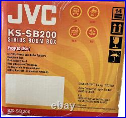JVC KS-SB200 Sirius Satellite Boom Box New