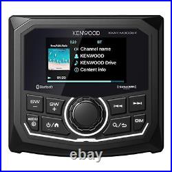 Kenwood 2.7 BT MP3 USB AM/FM Marine IPX6 Digital Media Receiver KMR-M300BT