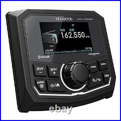 Kenwood 2.7 BT MP3 USB AM/FM Marine IPX6 Digital Media Receiver KMR-M300BT