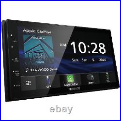 Kenwood DMX4707S MultiMedia Receiver (No CD) Compatible With Apple CarPlay &
