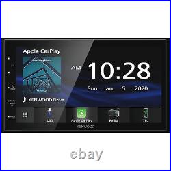 Kenwood DMX47S MultiMedia Receiver (No CD) Compatible With Apple CarPlay & An