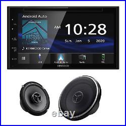 Kenwood DMX709S CarPlay & Android Auto Receiver + KFC-X174 Speakers