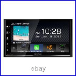 Kenwood DMX709S CarPlay & Android Auto Receiver + KFC-X174 Speakers