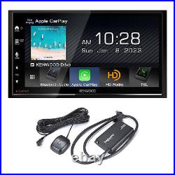 Kenwood DMX709S CarPlay Android Auto SiriusXM SXV300v1 Tuner Kit