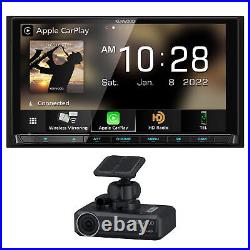 Kenwood DMX908S MultiMedia Receiver (No CD) Compatible With Apple CarPlay & A