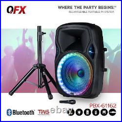 LED Lighted Portable Bluetooth Loudspeaker, 15-Inch Tall, Includes Microphone