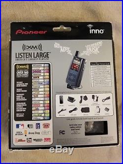 NEW OPENED BOX Inno Pioneer XM2go Portable Satellite Radio with mp3 AND Car Kit