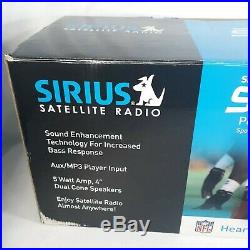 NEW Sirius Satellite Radio Sportster SP-B1 Radio Boombox NFL