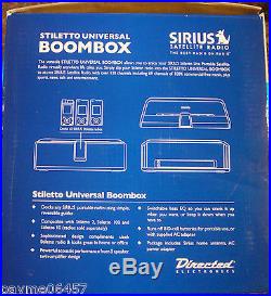 NEW Sirius Satellite Radio Stiletto Universal Boombox SLBB2