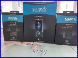 NEW Sirius Stiletto2 Satellite Radio Receiver +Home Kit +Car Kit(+Battery)