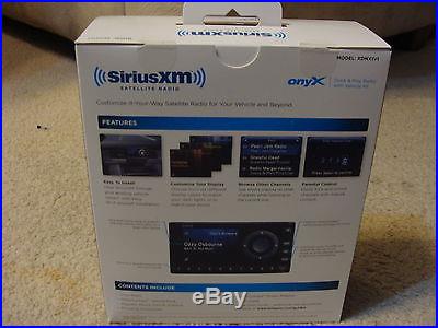 NEW Sirius XM OnyX Receiver Dock & Play Satellite Radio with Vehicle Kit XDNX1V1