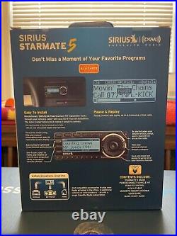 NEW Sirius XM SXABB1 Portable Speaker Stereo Docking Station Combo W Starmate 5