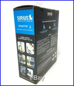 NEW Sirius XM Stiletto 2 Portable Radio SL2 Receiver + Headphones Set SEALED BOX