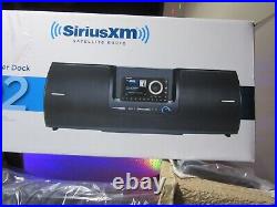 Never Used SiriusXM Onkyx XEZ1V1 & SD2 Portable Speaker Boombox Dock FREESHIP