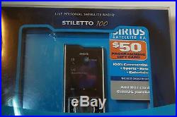 New Open Box Sirius Stiletto 100 Satellite Radio Complete with $50 Activation card