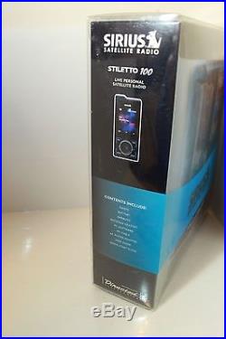 New Open Box Sirius Stiletto 100 Satellite Radio Complete with $50 Activation card