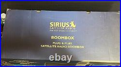 New Sirius SUBX1R Dock & Play Universal Satellite Radio Boombox