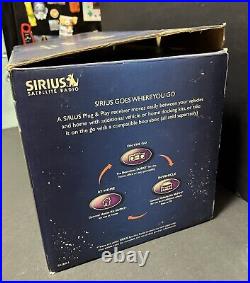 New Sirius SUBX1R Dock & Play Universal Satellite Radio Boombox