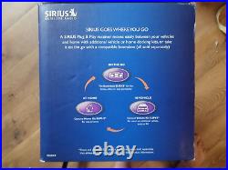 New Sirius SUBX1R Dock & Play Universal Satellite Radio Boombox