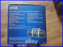 New Sirius SUBX1R Dock & Play Universal Satellite Radio Boombox