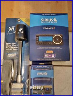 New Sirius Starmate 5 Sirius Car / Home & Antenna & FM Adaptor Whole Kit Set Up