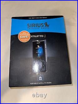 New Sirius Stiletto 2 SL2PK1 Portable Satellite Radio Kit XM Rare