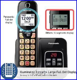 Panasonic Cordless Phone with Answering Machine, Call Block, Bilingual Caller ID