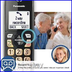 Panasonic Cordless Phone with Answering Machine, Call Block, Bilingual Caller ID