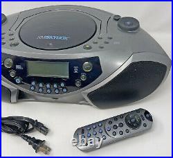 Rare Audiophase XMSKYBOX Sirius XM SKYBOX Satellite Radio CD Boombox with Remote