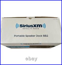 SIRIUSXm SXABB2 XEZ1H1 Portable Speaker Dock BB2 Satellite Radio Black New NOB