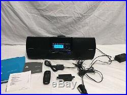SIRIUS Radio ST5 Receiver POSSIBLE LIFETIME SUBSCRIPTION Boombox Dock Remote GUC