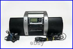 SIRIUS SP4 XM Radio With Boombox SUBX1 LIFETIME SUBSCRIPTION + Cords GREAT VALUE