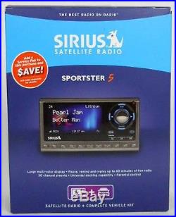 SIRIUS SPORTSTER 5 SP5TK1 Satellite Radio Receiver + Vehicle Car Kit NEW