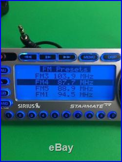 SIRIUS ST2 Starmate 2 XM satellite radio WithCar kit, LIFETIME SUBSCRIPTION